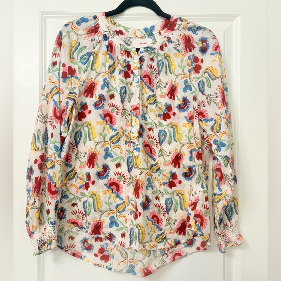 XiRENA Tops - Xirena Estey Wanderlust Floral Cotton Blouse 💐👚